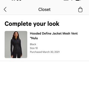 Lululemon Athletica Black Hooded Define Jacket